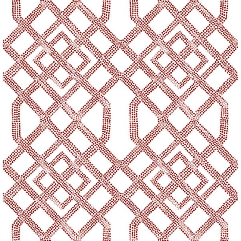 2861-25705 Traverse Red Trellis Wallpaper