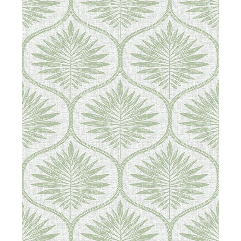 2861-25719 Laurel Light Green Ogee Wallpaper
