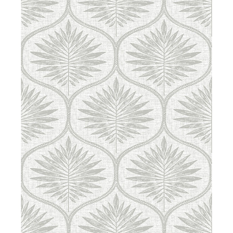 2861-25720 Laurel Light Grey Ogee Wallpaper