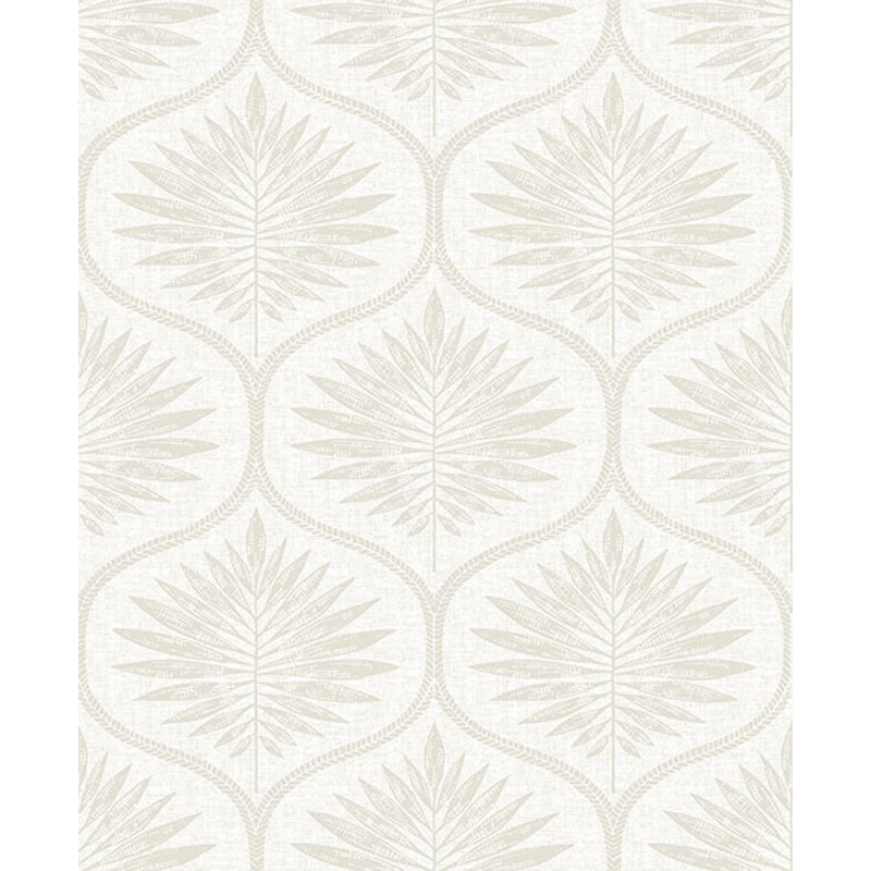 2861-25722 Laurel Bone Ogee Wallpaper