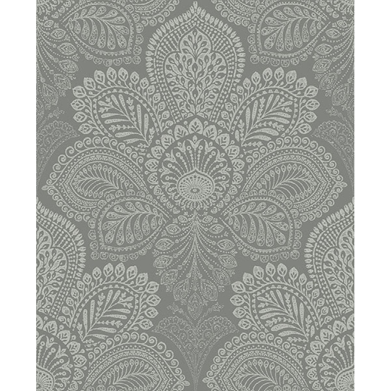 2861-25728 Triumph Grey Medallion Wallpaper