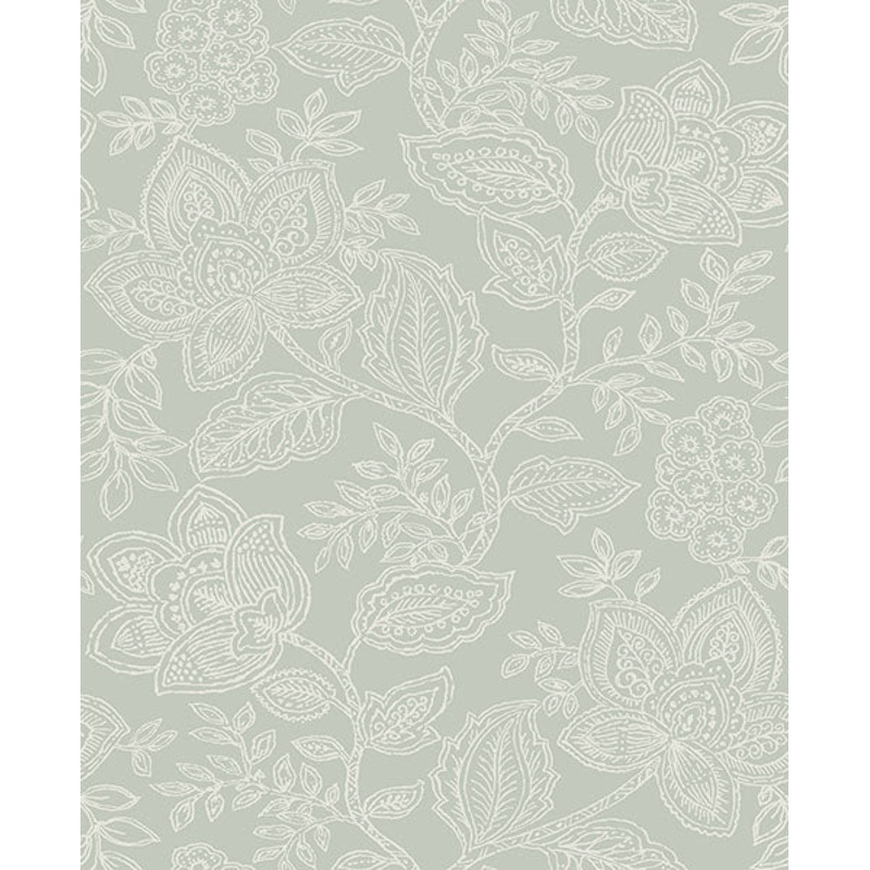 2861-25736 Larkin Sage Floral Wallpaper