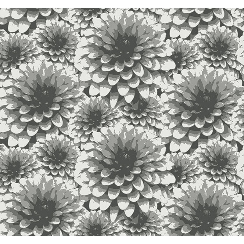2861-87518 Umbra Charcoal Floral Wallpaper