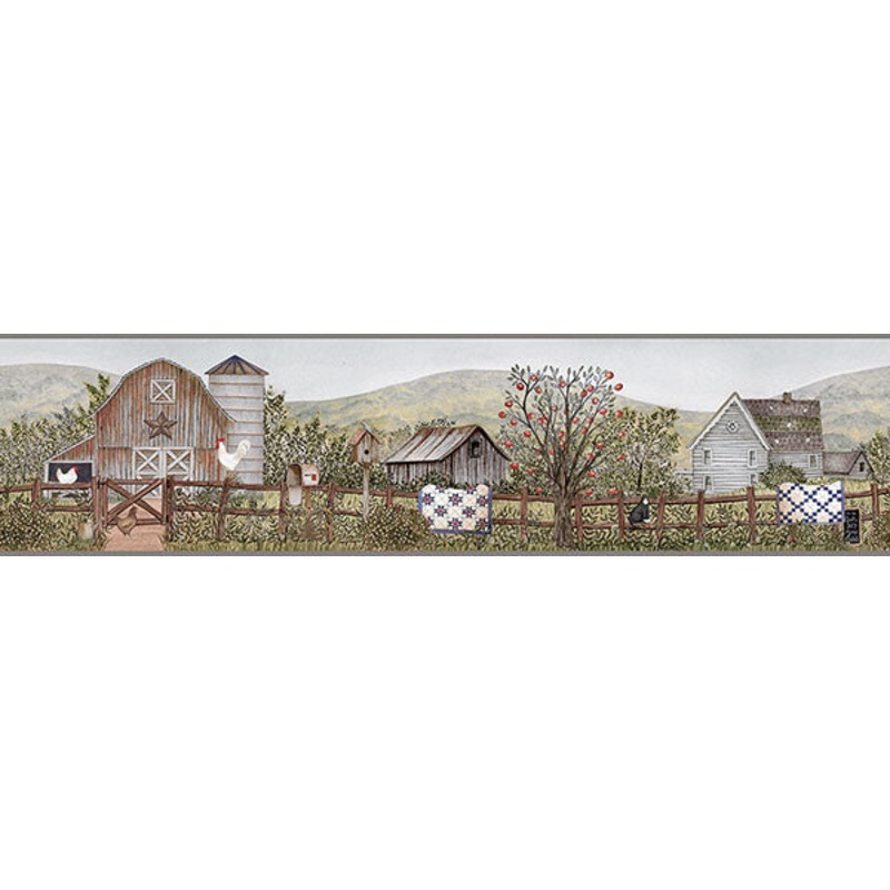 3119-13571B Clarksville Green Farm Border