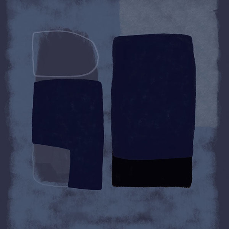 395894 Blue Abstract Wall Mural