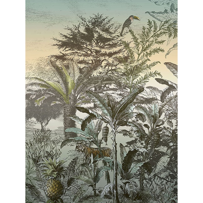300632 Tiger Sunset Wall Mural