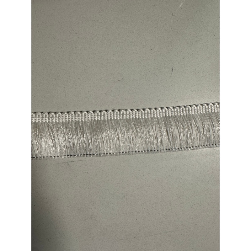 BIR606/1 Snow White 2 inch Brush Fringe