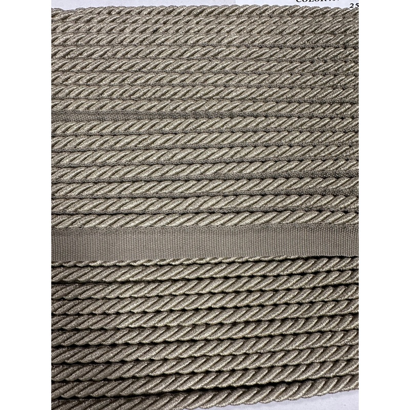 BIR806/7 Beige 1/4 inch Twisted Lipcord Trim