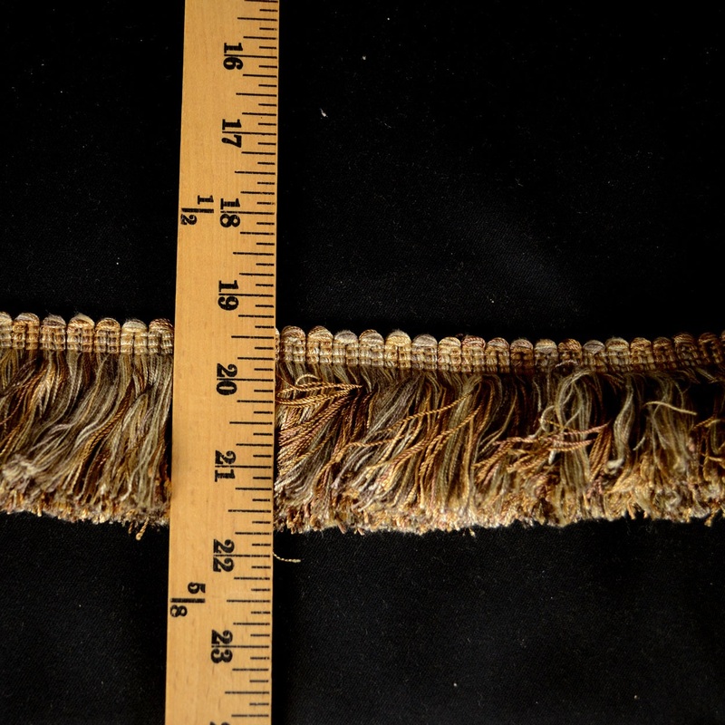 BD500 7 Gold Earth Tones Brush Fringe Trim