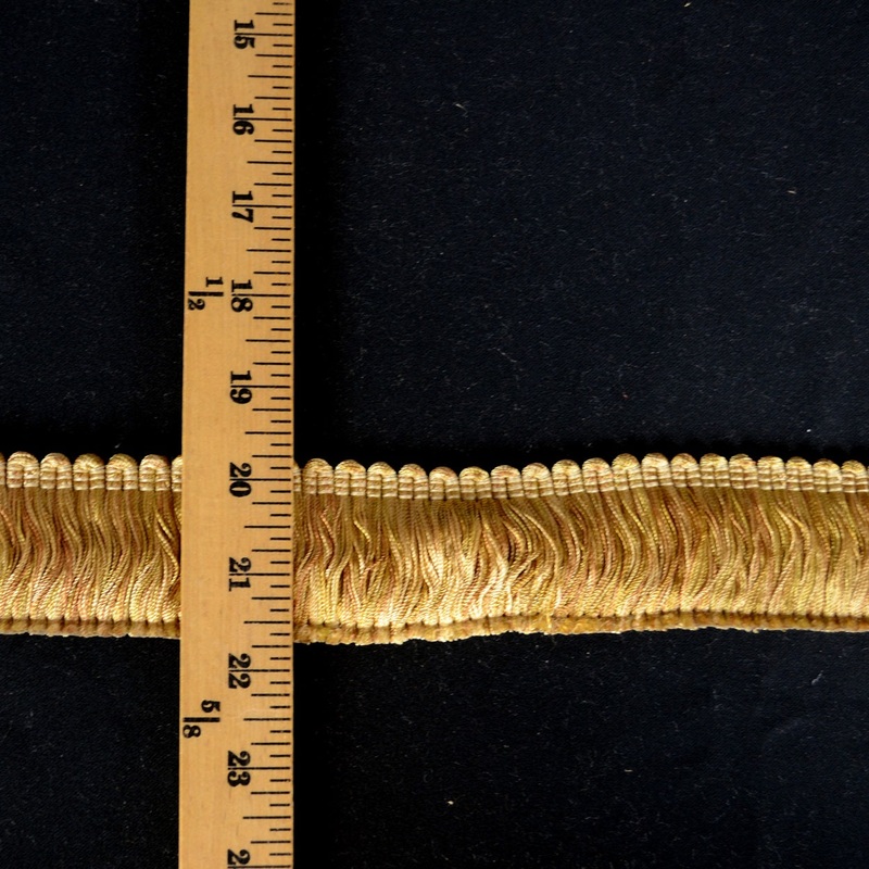 BF4004 61 Gold 2" Brush Fringe