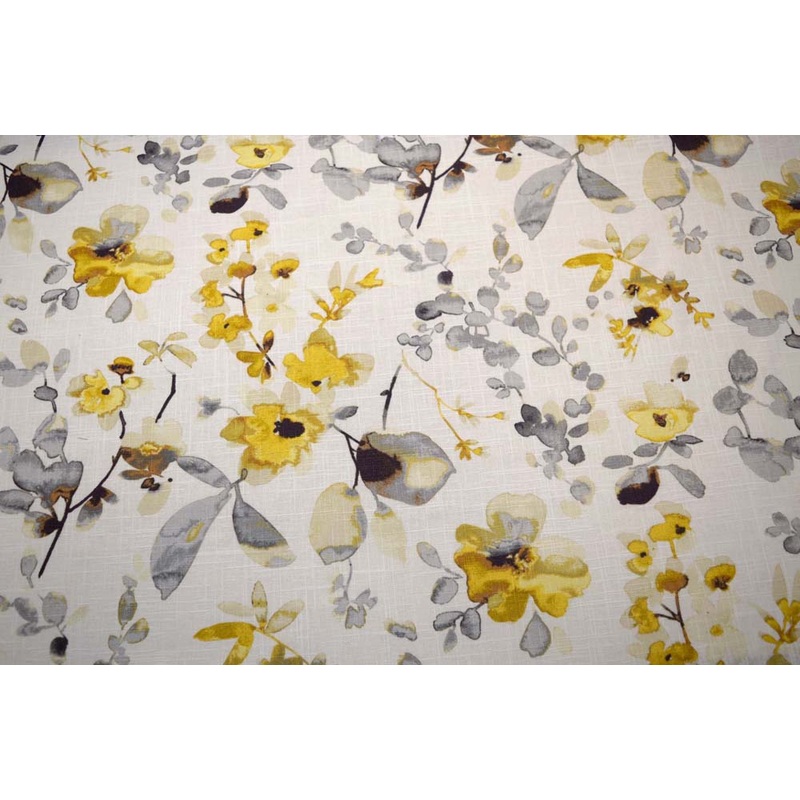 03367 Yellow Grey Trend Fabricut Fabric