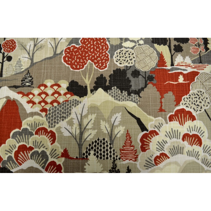 Washburn Vintage Red Covington Fabric