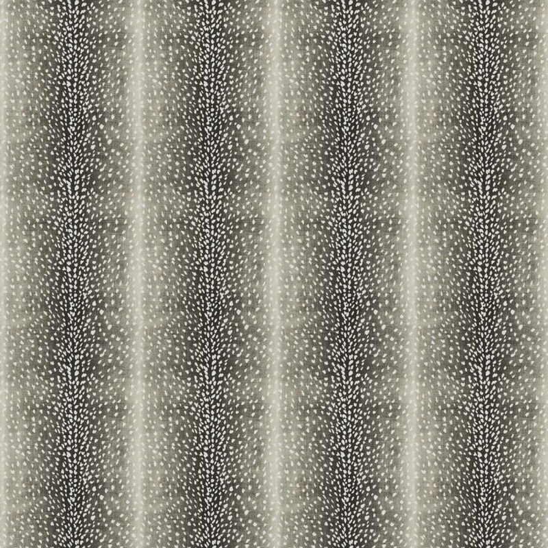 04242 Charcoal Spotted Antelope Stripe Vern Yip Trend Fabric